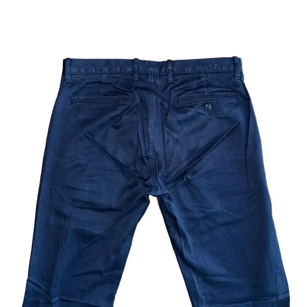 J. Crew Men's Navy Blue Broken In Chino Pants - Size 33x32